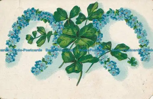 R035181 Alte Postkarte. Blumenhufeisen. 1909