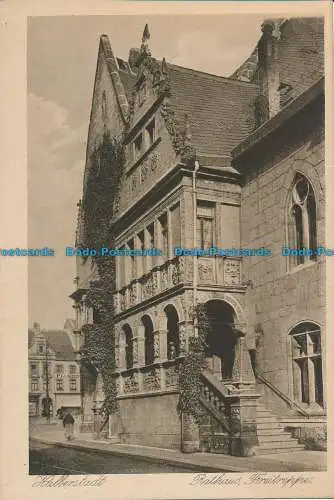 R034789 Halberstadt. Rathaus Freireppe. Bruno Hansmann. Nr. 8242