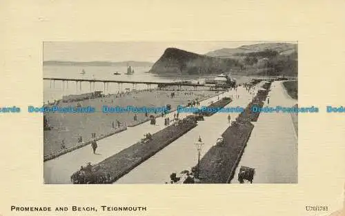 R034792 Promenade und Strand. Teignmouth. F.T. Gaunt. 1916