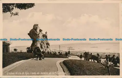 R034826 Lissabon. Blick auf Tejo Tirada do Jardim de St. Catarina