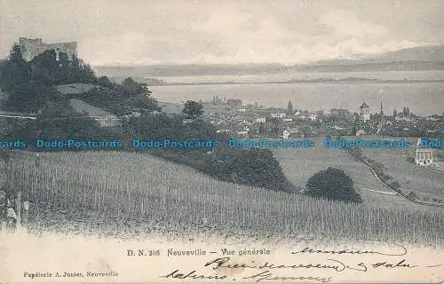 R0348847 Neuveville. Allgemeine Ansicht. A. Juniier. 1906