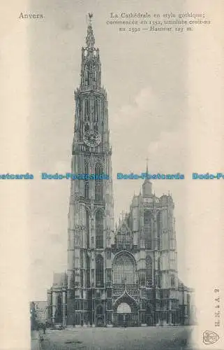 R034902 Antwerpen. Die Kathedrale im gotischen Stil