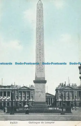 R034924 Paris. Obelisk von Louqsor