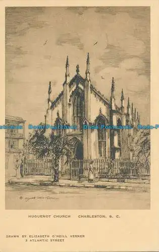 R035327 Hugenottische Kirche. Charleston. S.C. Albertype