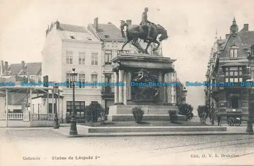 R034941 Ostende. Statue von Leopold I.