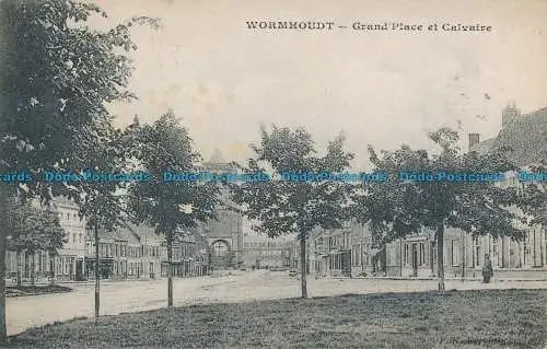 R034991 Wormhoudt. Grand Place und Golgatha