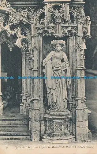 R035531 Kirche von Brou. Mausoleumfigur von Philibert dem Schönen. Nr. 36