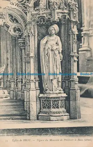 R035533 Kirche von Brou. Mausoleumfigur von Philibert dem Schönen. Nr. 33