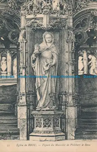 R035534 Kirche von Brou. Mausoleumfigur von Philibert dem Schönen. Nr. 32