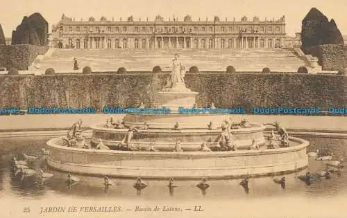 R035597 Garten von Versailles. Messingbecken. LL. Nr. 25