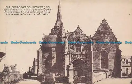 R035604 Perros Ploumanach AB. Kirche der Clarte. A. Bruel. 1931