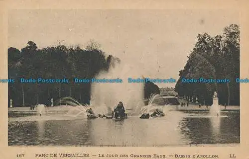 R035625 Parc de Versailles. Der Tag der großen Gewässer. Apollobecken. Abgabegarn