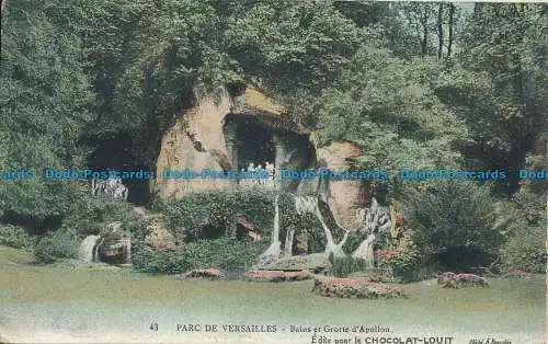 R035639 Parc de Versailles. Bäder und Höhle des Apollo. Louit Schokolade. Nr. 43