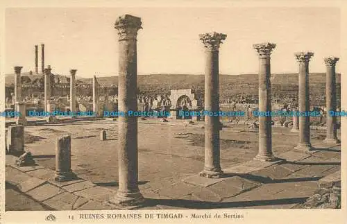 R035737 Römische Ruinen von Timgad. Marsch des Sertius