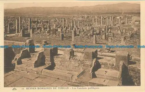 R035741 Römische Ruinen von Timgad. Die öffentlichen Latrinen