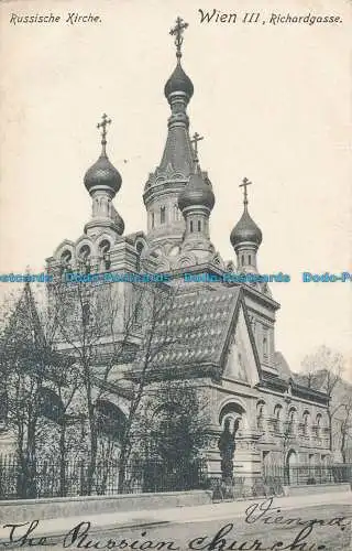 R035757 Wien III. Richardgasse. Russische Kirche. 1912