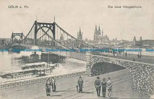 R035768 Coln a. Rhein. Die Neue Angebrücke. Heiss