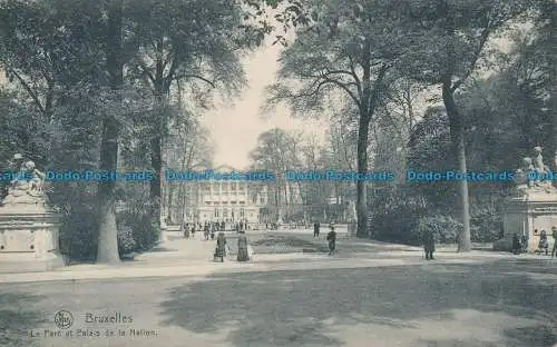 R035774 Brüssel. Der Park und Palast der Nation. Ern. Thill. Nels. 1919