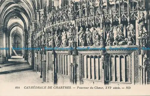 R035784 Kathedrale von Chartres. Rund um den Chor aus dem 16. Jahrhundert. Levy und Neurdein