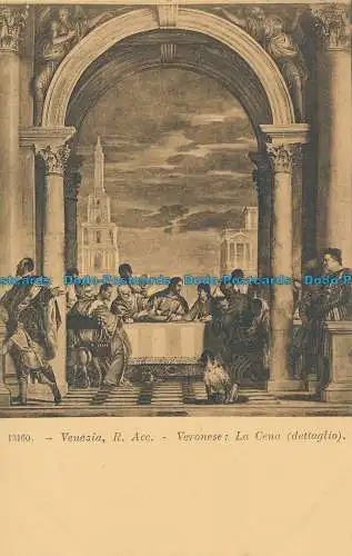 R035836 Venedig. R. Akademie. Veronese. Das Abendessen