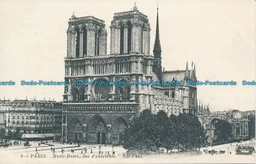 R035842 Paris. Notre Dame Übersicht. ND. Nr. 9