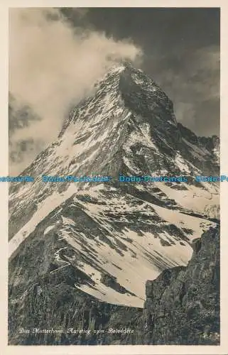 R035893 Das Matterhorn. Aufstieg zum Belvedere