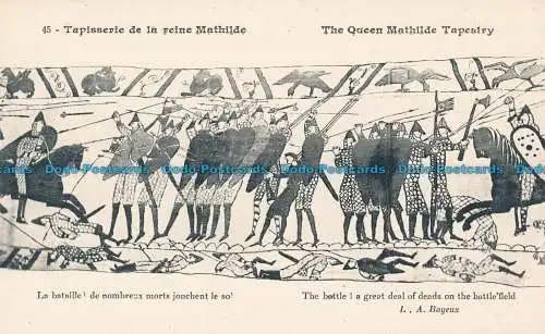 R035930 Der Wandteppich der Königin Mathilde. The Battle l eine Vielzahl von Deads auf der B