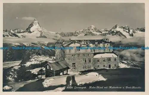 R035955 Gornergrat. Kulm Hotel Mit Matterhorn u. Dent Blanche. Nr. 30996