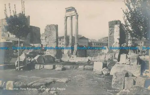 R035977 Rom. Forum Romanum. Eingang zum Schloss. Ernesto Richter