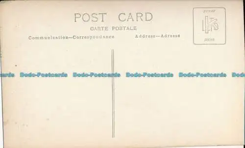 R000110 alte Postkarte. Haus und Garten