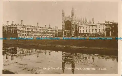 R000233 Kings Chapel und Clare College. Cambridge