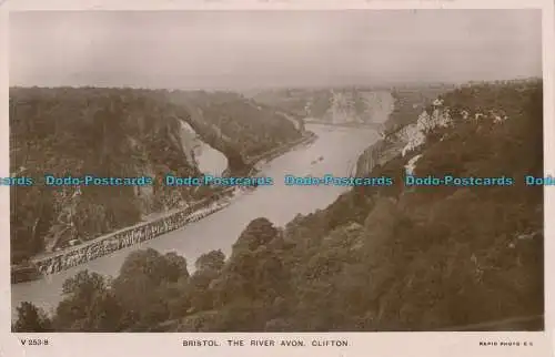 R000259 Bristol. Der Fluss Avon. Clifton. Schnell. 1910