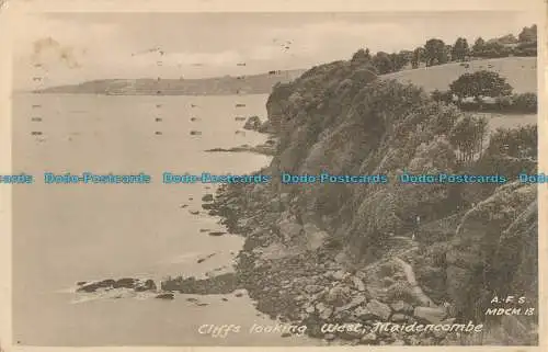 R000389 Klippen mit Blick nach Westen. Maidencombe. Frith. 1950