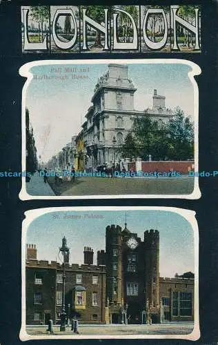 R000484 London. Pall Mall und Marlborough House. St. James Palace