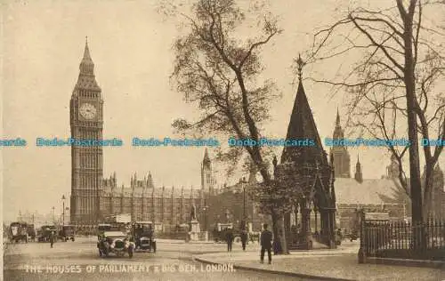 R000494 Die Häuser des Parlaments und Big Ben. London