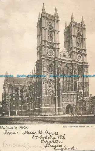 R000495 Westminster Abbey. Woodbury. Nr. 291. 1905