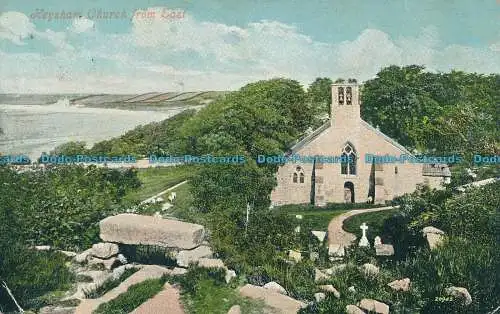 R000424 Heysham Kirche aus dem Osten. Valentinstag. 1905