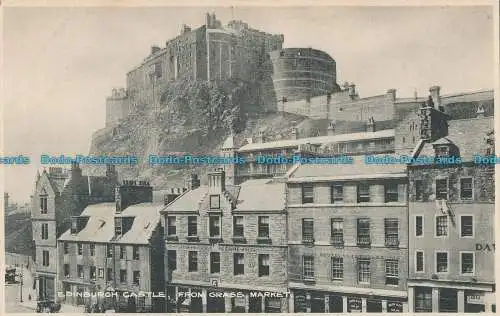 R000558 Edinburgh Castle vom Grasmarkt. Dennis