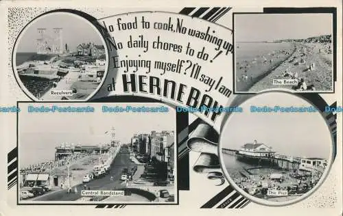 R000608 Herne Bay. Multi-View. Bei. Albaner. RP. 1961