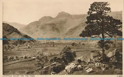 R000794 Langdale Valley und die Hechte. Photochrom. Nr. L.5862