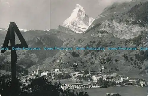 R000644 Zermatt mit Matterhorn. Nr. 404