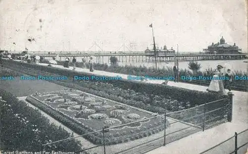 R000982 Teppichgärten und Pier. Eastbourne. B. Hopkins