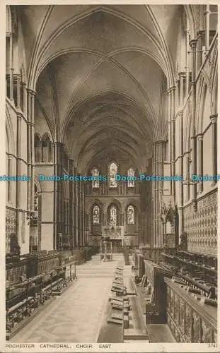 R000827 Kathedrale von Rochester. Chor East. Photochrom. Nr. 3742