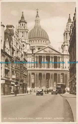 R001394 St. Pauls Kathedrale. Westfront. London. W. Strakers