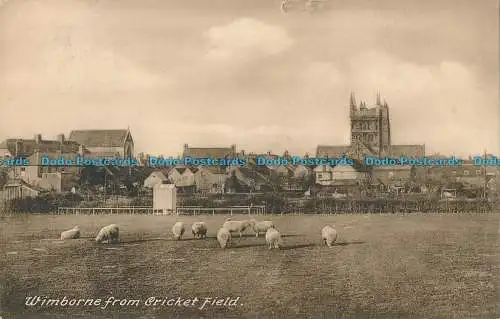 R001399 Wimborne vom Cricketfeld. Frith. 1934