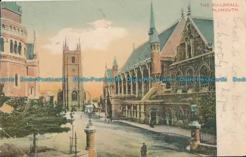 R001274 Die Gildenhalle. Plymouth. 1905