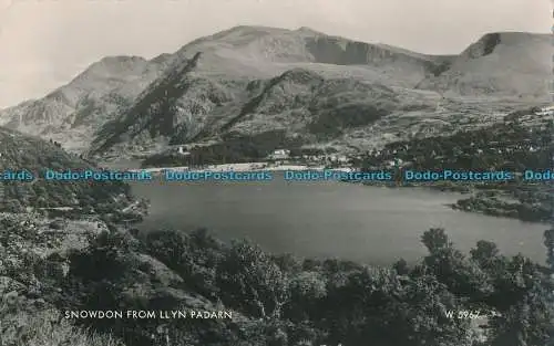 R001466 Snowdon von Llyn Padarn. Valentinstag. RP