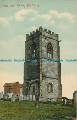 R001716 Der alte Turm. Wallasey. 1908