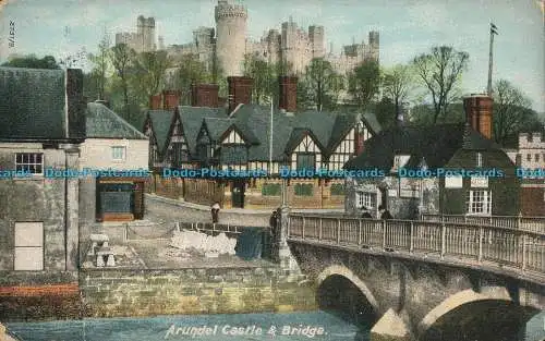 R001355 Schloss und Brücke Arundel. Hartmann. 1909