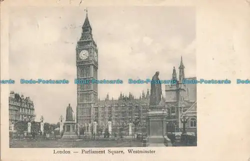 R001514 London. Parlamentsplatz. Westminster. 1903